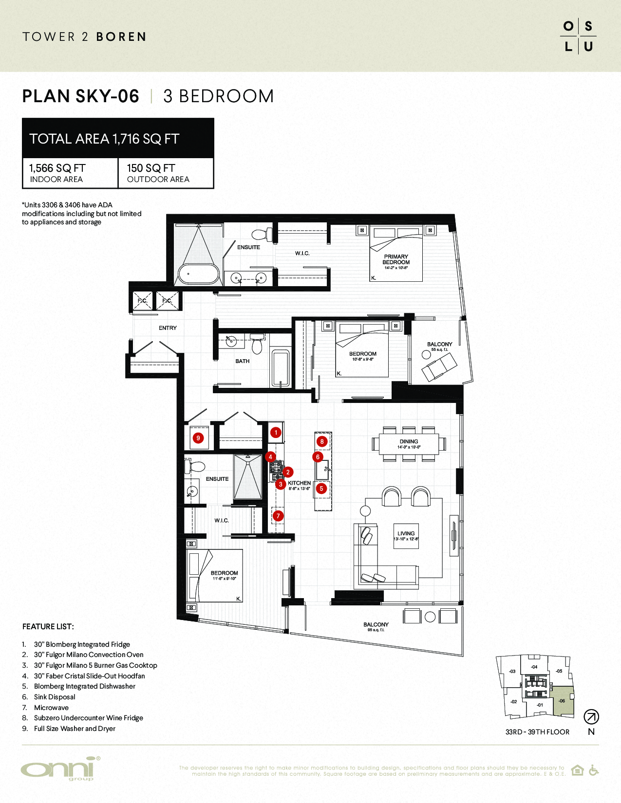 Floor plan for 3 beds, 3 baths, 1566 sqft